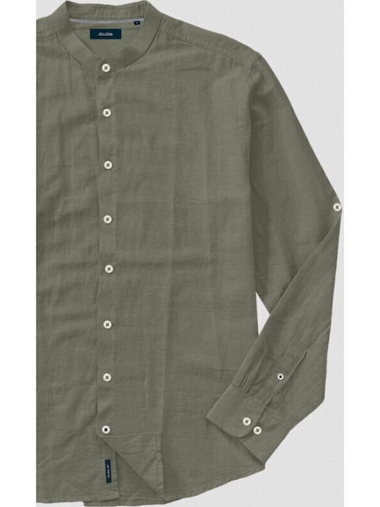 Double Men's Shirt Cotton Green