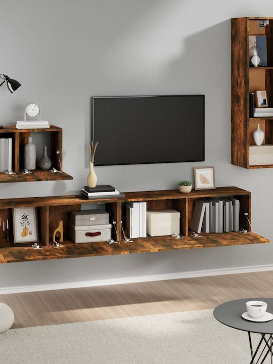 Wohnzimmer TV-Einheit Smoky Oak L30.5xB30xH110cm