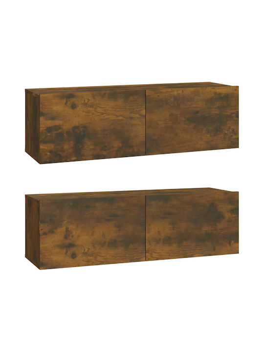 Wohnzimmer TV-Einheit Smoky Oak L30.5xB30xH110cm