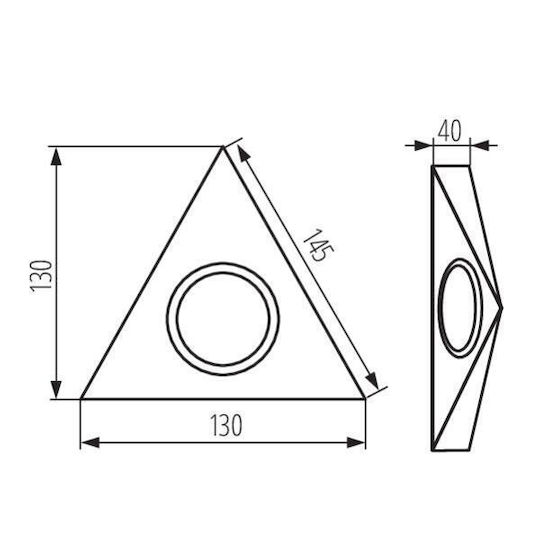 Kanlux Φωτιστικό Πάγκου Κουζίνας 10W mit Schalter 130cm.