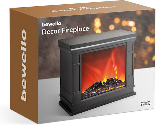 Bewello Dekorative Lampe Kamin Weiß