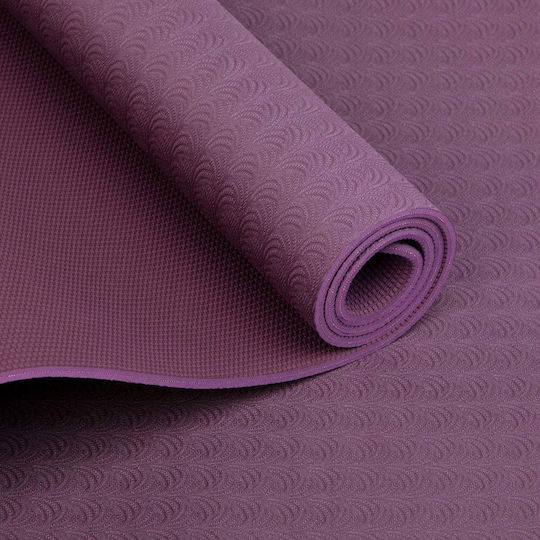 Bodhi Στρώμα Γυμναστικής Yoga Μωβ (183x60cm)