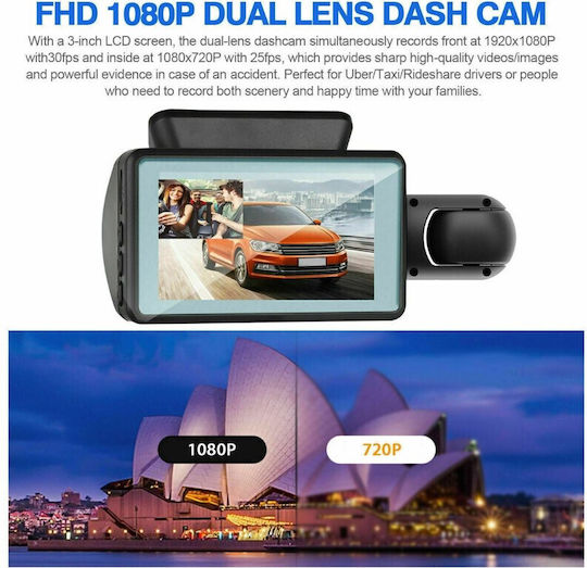 Κάμερα DVR Αυτοκινήτου 1080P GPS