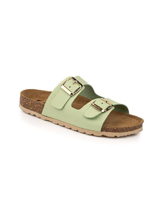 Boxer Anatomic Leather Women's Sandals Green
