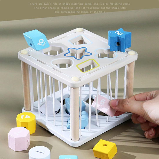 Baby Interactive Cube Zola Wooden Rubber Sensory Educational Coloured Cubes Numbers G