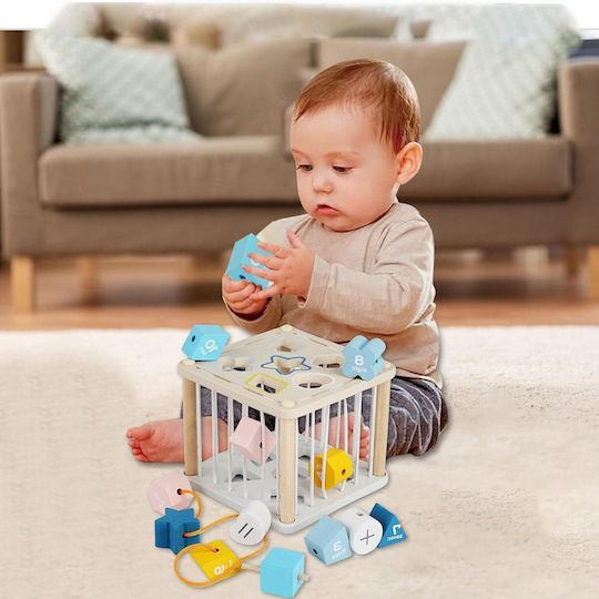 Baby Interactive Cube Zola Wooden Rubber Sensory Educational Coloured Cubes Numbers G