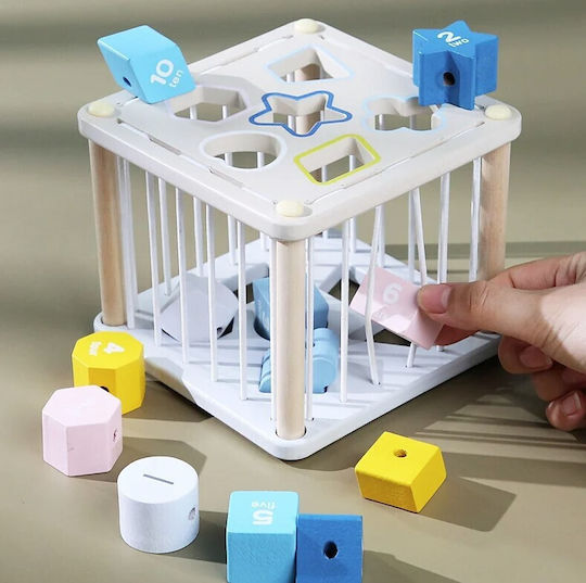 Baby Interactive Cube Zola Wooden Rubber Sensory Educational Coloured Cubes Numbers G