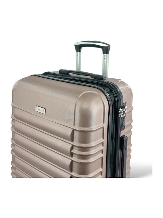 Forecast Dq2207-24 Medium Travel Suitcase Hard Gold with 4 Wheels Height 65cm dq2207-24-xryso