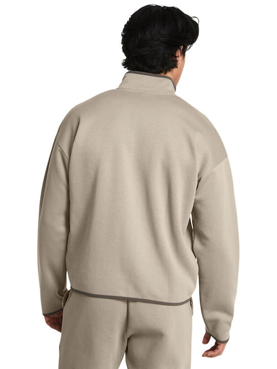 Under Armour Men's Fleece Cardigan with Zipper Brown