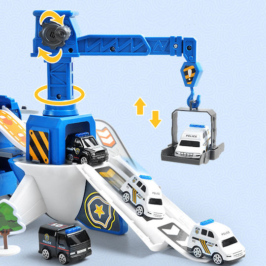 Large Police Plane Zola Multifunctional Foldable Parking Crane Cars Included Dimensions 37-63