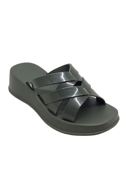 Șlapi În Stil Pălării în Culoare Kaki