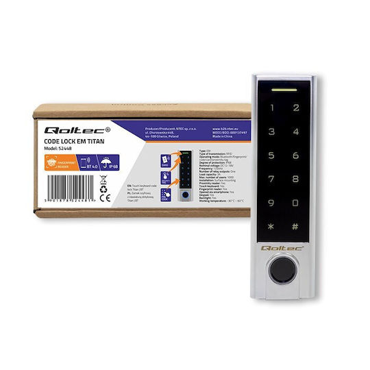 Qoltec Access Control για Πρόσβαση με Δακτυλικό Αποτύπωμα και Κάρτα