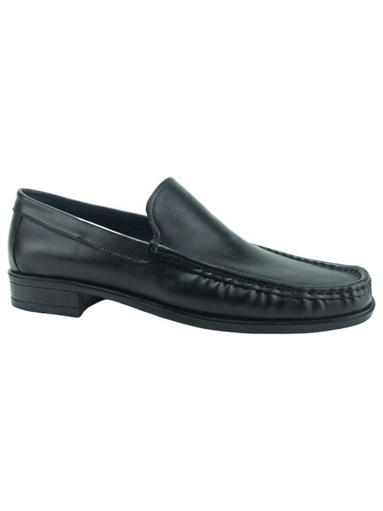 Steve Kommon Men's Moccasins Black