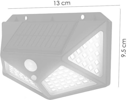 Strend Pro Montat pe perete Lampă Solară 200lm Alb Rece cu Senzor de Mișcare 13cmx5cmx9.5cmcm