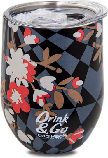 Coolpack Glas Thermosflasche Rostfreier Stahl 350ml Mehrfarbig