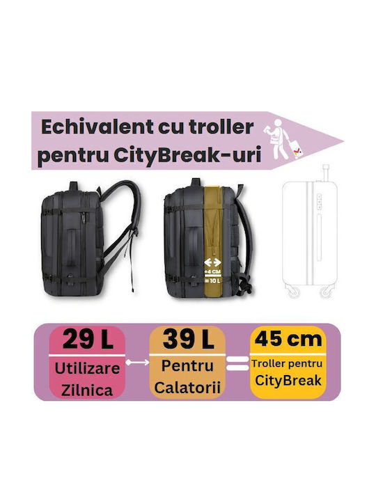 Backpack Αδιάβροχο 29lt Μαύρο
