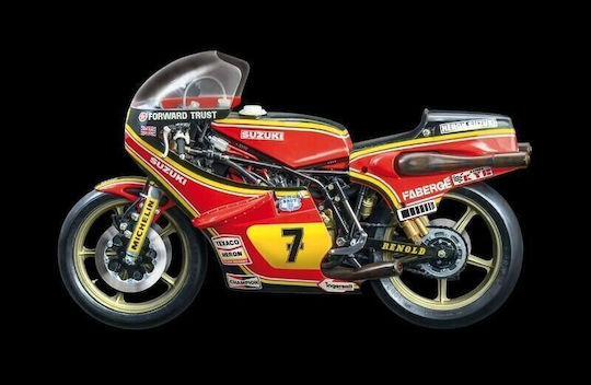 Italeri Modellfigur Motorrad Rot im Maßstab 1:9 50x2.7cm.