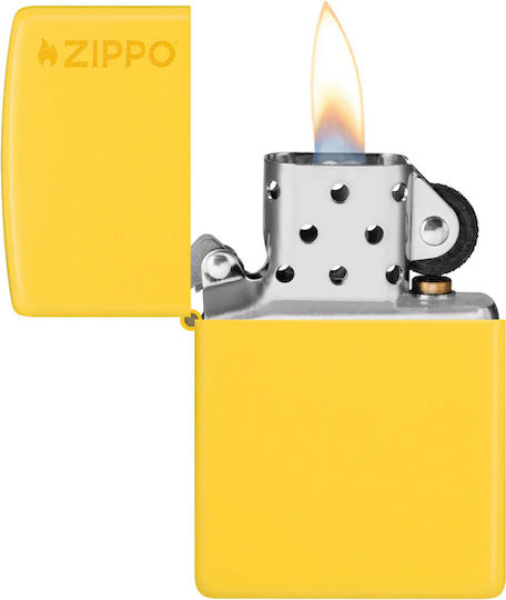 Запалка Zippo Слънчогледово Жълто Мат Zippo Лого 46019zl