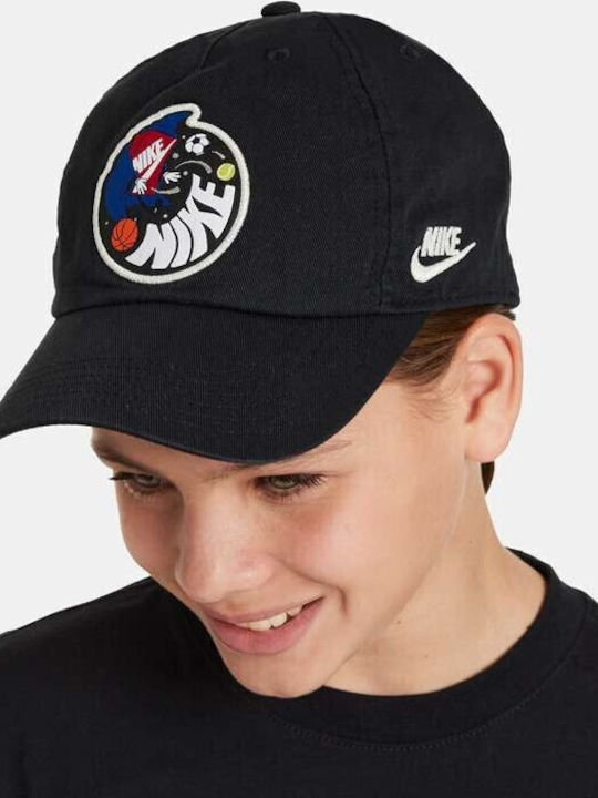 Nike Παιδικό Καπέλο Jockey Υφασμάτινο Μαύρο