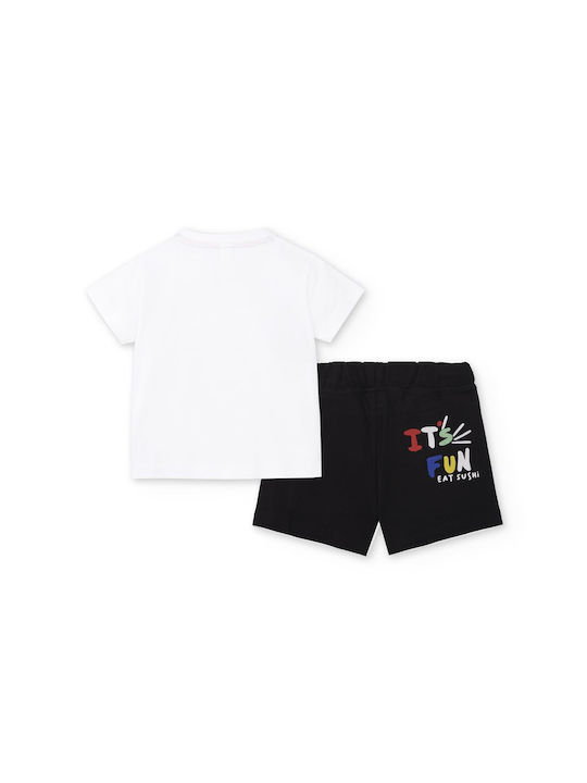 Tuc Tuc Kids Set with Shorts Summer 2pcs White