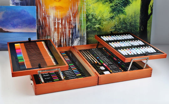 Set de Colorat Lemn 44.5x31cm 174buc