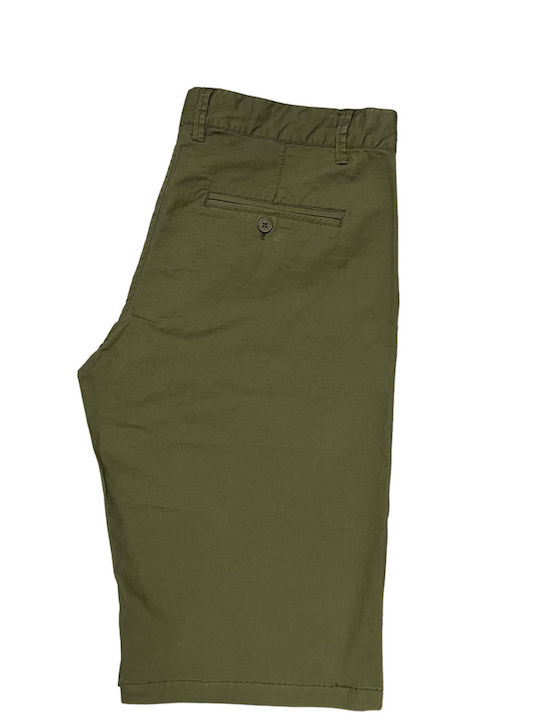 Fabric chino shorts - Khaki