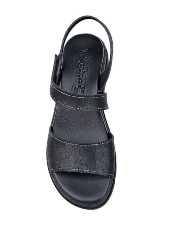 Women's Flat Sandals in Black Color