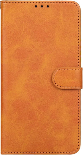 Redmi A3 Wallet Leather / Synthetic Leather / Silicone Brown (Xiaomi Redmi A3)