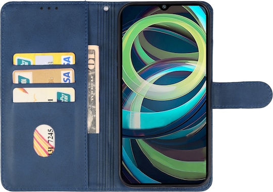 Redmi A3 Wallet Leather / Synthetic Leather / Silicone Blue (Xiaomi Redmi A3)