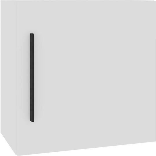 Kos Hanging Living Room Cabinet Made of White MDF 50x30x50cm