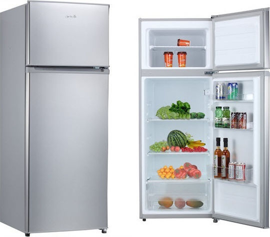 Arielli Frigider cu două uși 204lt Î143xL55xA55cm. Inox ARD 273 FNES