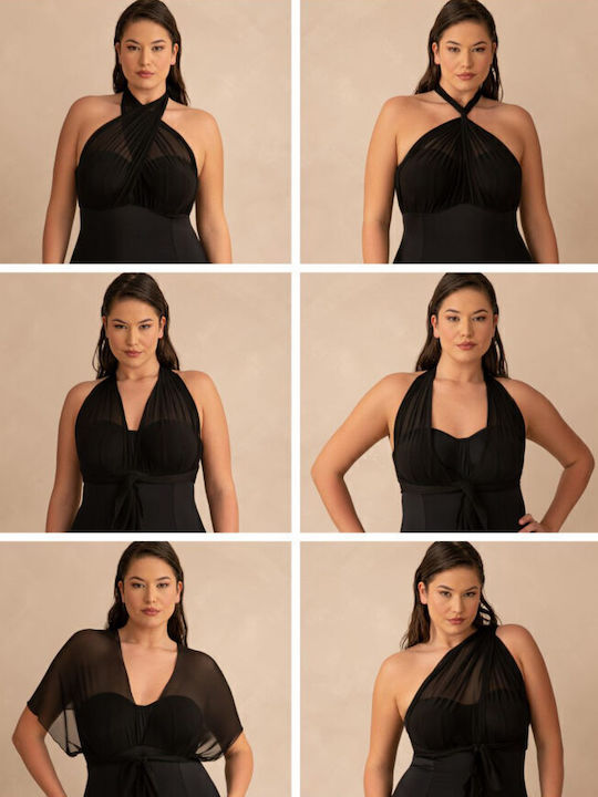 One Piece Swimsuit For Large Bust Black