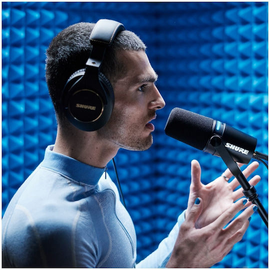 Shure MV7+ Δυναμικό Μικρόφωνο Shock Mounted για Φωνητικά για PC/Mac/iPad/Android