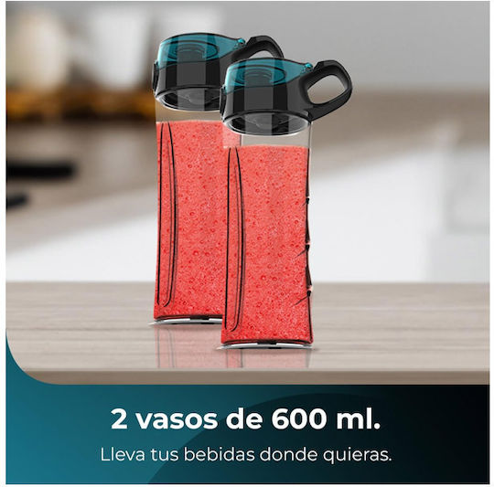 Cecotec Power Titanium Μπλέντερ με Πλαστική Κανάτα 600 ml 650W Inox