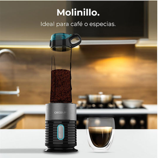 Cecotec Power Titanium Μπλέντερ με Πλαστική Κανάτα 600 ml 650W Inox