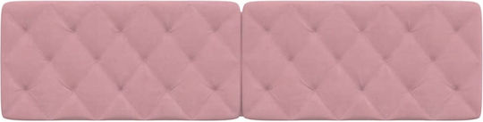 vidaXL Stoff-Kopfstütze für Betten Rosa 202x48cm
