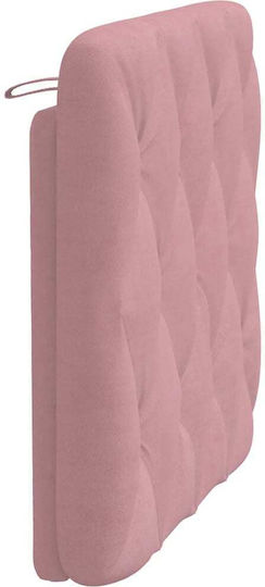 vidaXL Stoff-Kopfstütze Für Bett Rosa 92x48cm