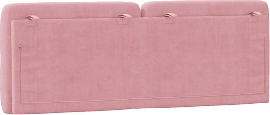 vidaXL Stoff-Kopfkissen Für Bett Rosa 142x48cm