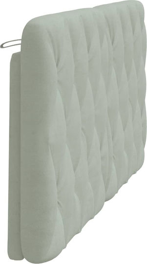 vidaXL Fabric Bed Headboard Pillow Light Gray 162x48cm
