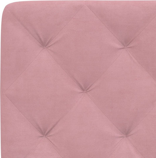 vidaXL Stoff-Kopfstütze für Betten Rosa 202x48cm