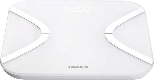 Umax US20E Умна Кантар С анализ на мазнини в Бял цвят