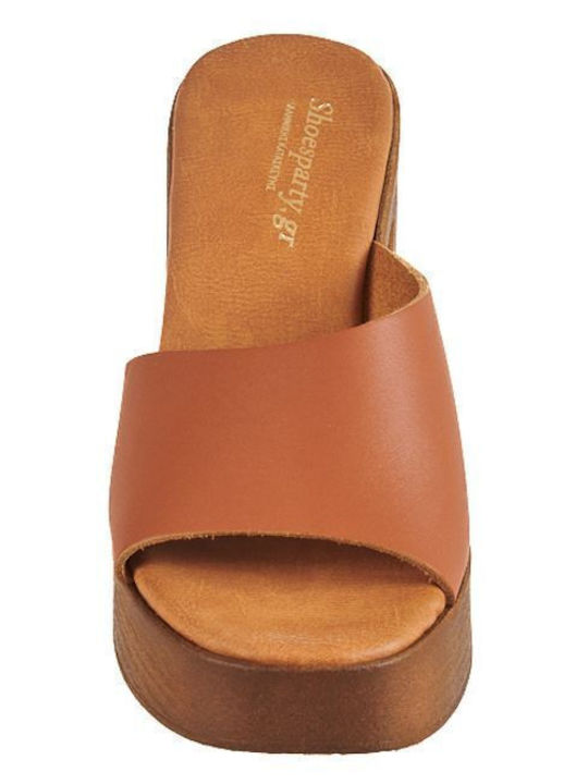 Women's Platform Wedge Sandals Brown