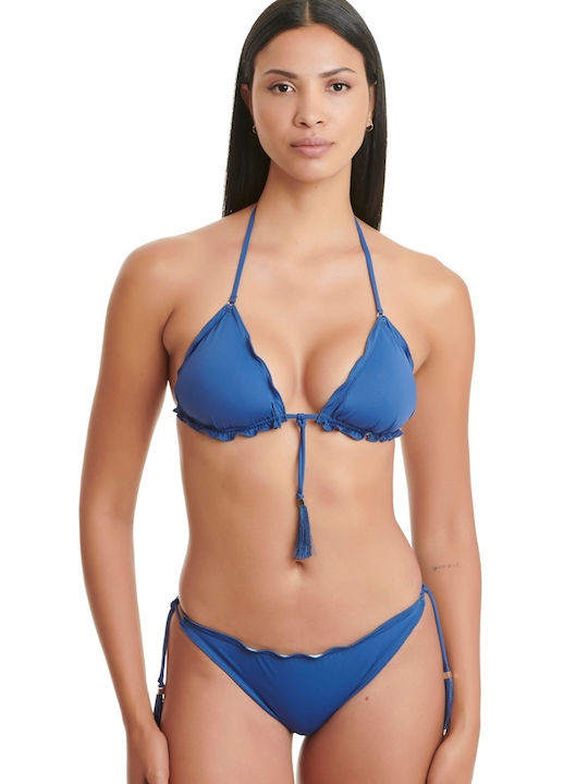 Erka Mare Bikini Sutien cu umplutură Albastru