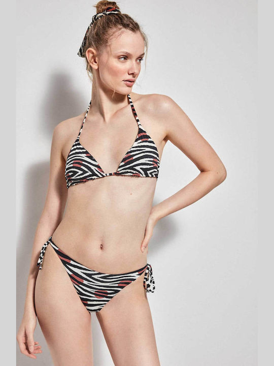Gisela 2/30133t Bikini Top Reversible Triangle Swimsuit Black