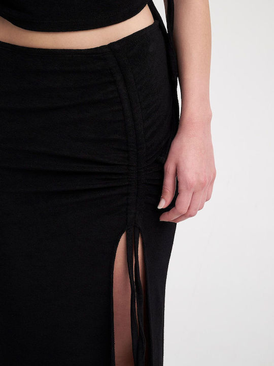 SugarFree Maxi Skirt in Black color