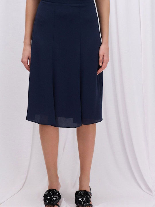 Midi Skirt Cloche Blue