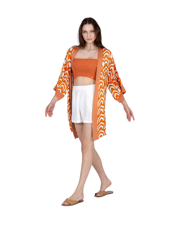 Damen Kimono Orange