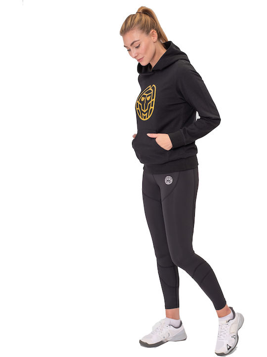 Γυναικείο Φούτερ με Κουκούλα Black / Gold