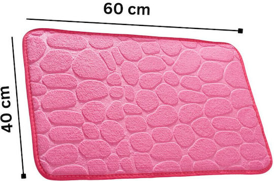 Αντιολισθητικό Πατάκι Μπάνιου Pink 60x40εκ.