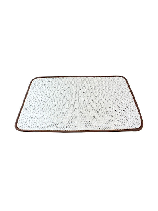 Badematte Synthetisch,Polyester/Cotton/Leather Rechteckig ZE1AG43QWS91J Brown 60x40cm